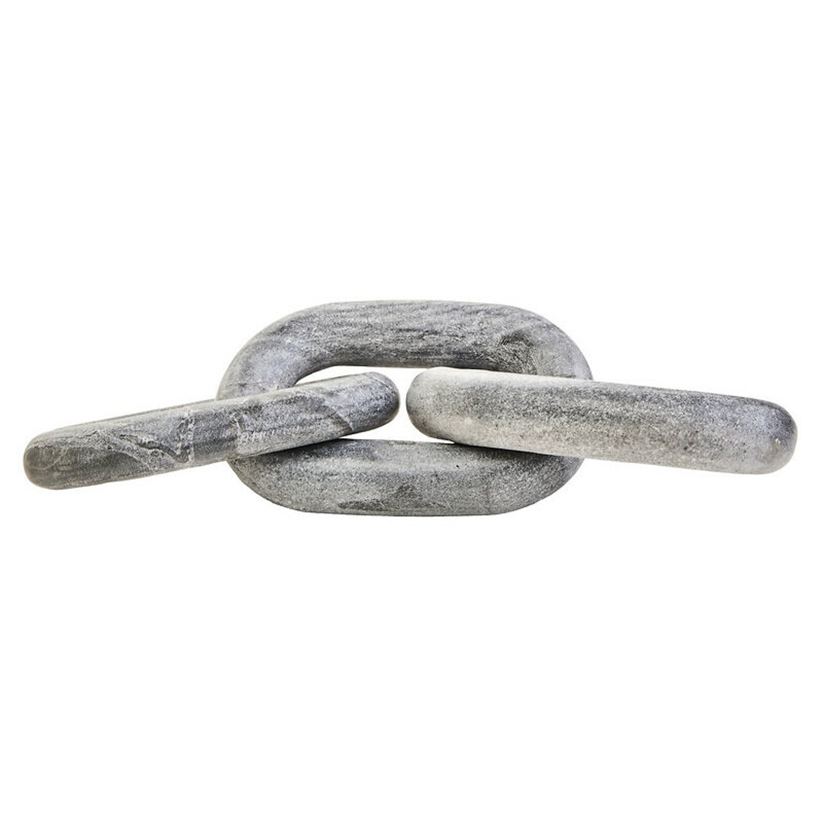 Decor Marble Three Link Chain in Grey grey, FIFTY FIVE SOUTH