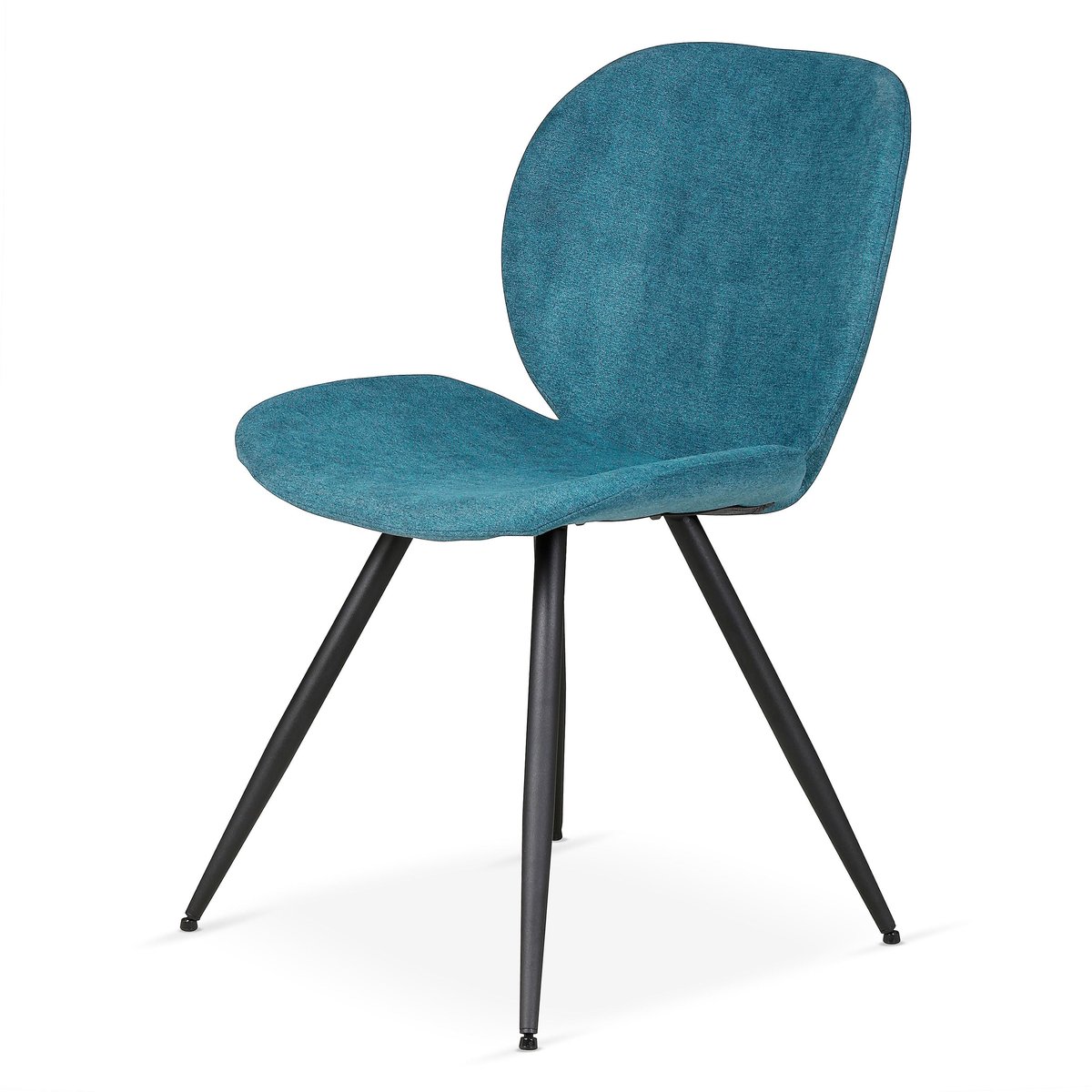 Chaise repas tissu bleu canard, ZAGO