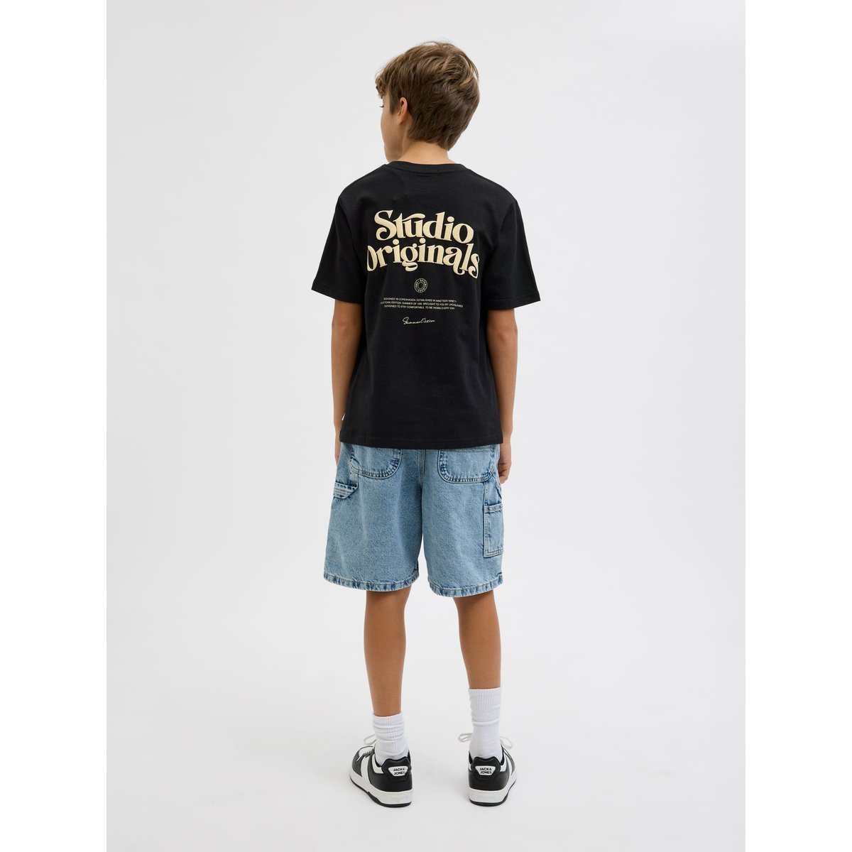 T-Shirt black 1, JACK & JONES JUNIOR