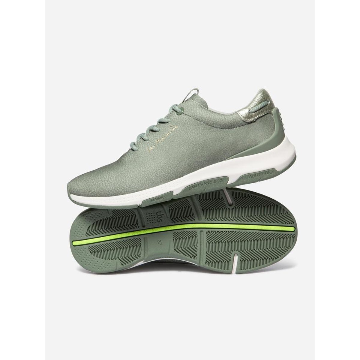 Chaussures de running JAZZRUN sauge, TBS