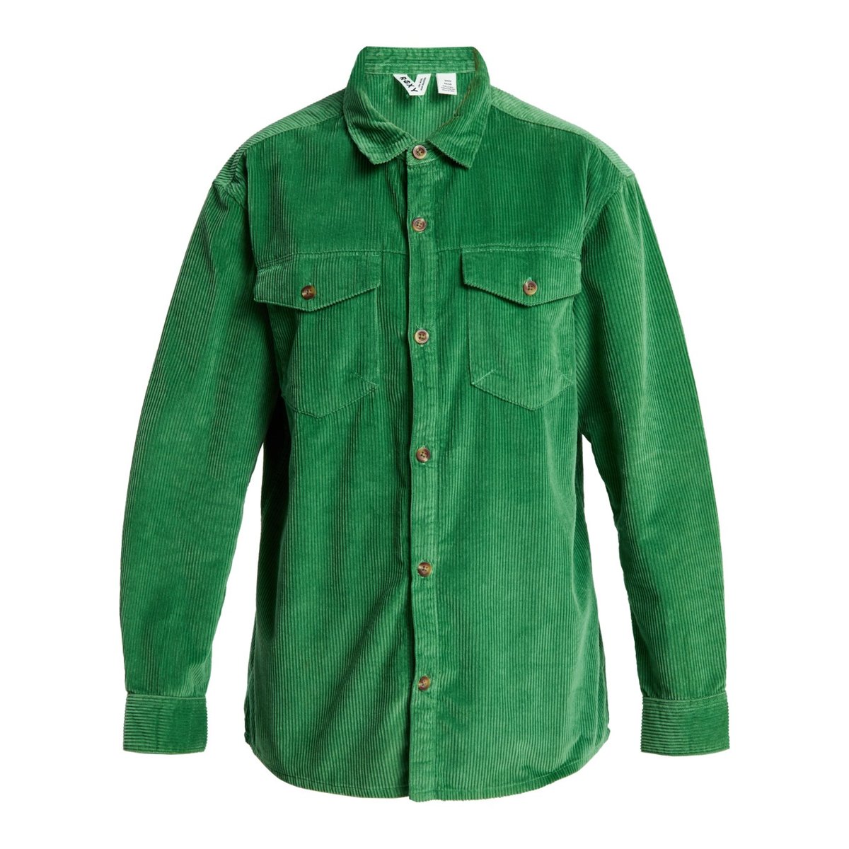 Chemise manches longues en velours côtelé LET IT GO CORD. vert deep grass green, ROXY