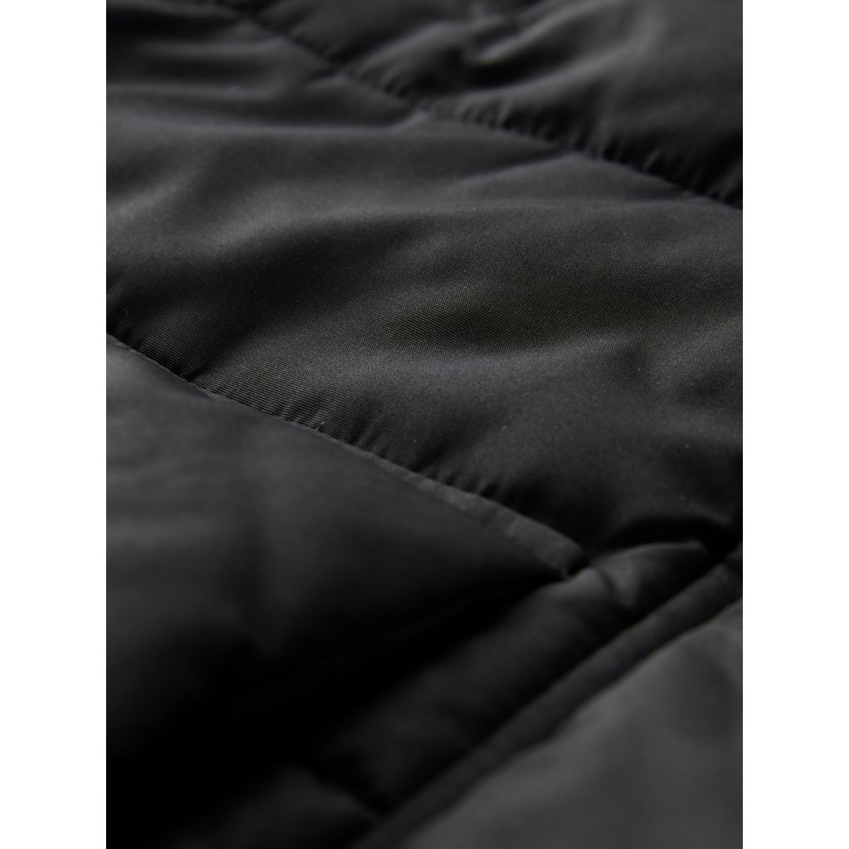 Manteau long matelassé à capuche déperlant noir, NEXT