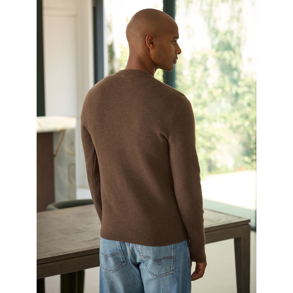 Pull en laine mélangée n. premium marron, NEXT