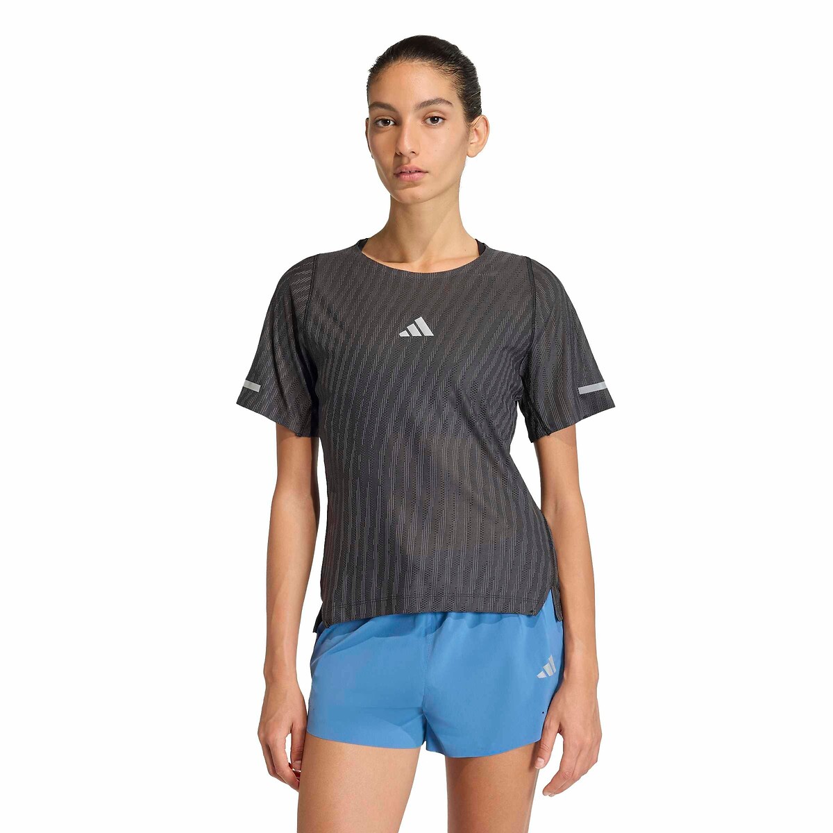 T-shirt col rond de running Adi365 noir, adidas Performance