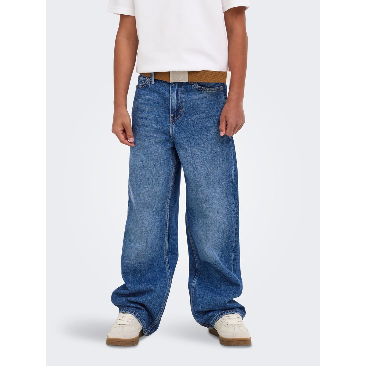 Jean À Jambe Large dark blue denim, ONLY & SONS JUNIOR