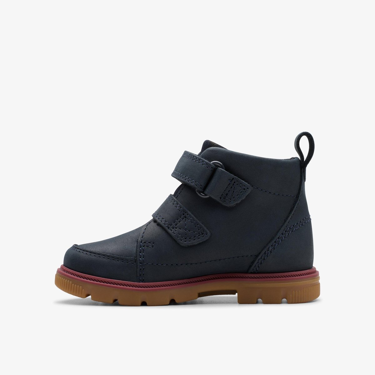 Boots Cuir Coupe Large LORCAM HI T bleu, CLARKS