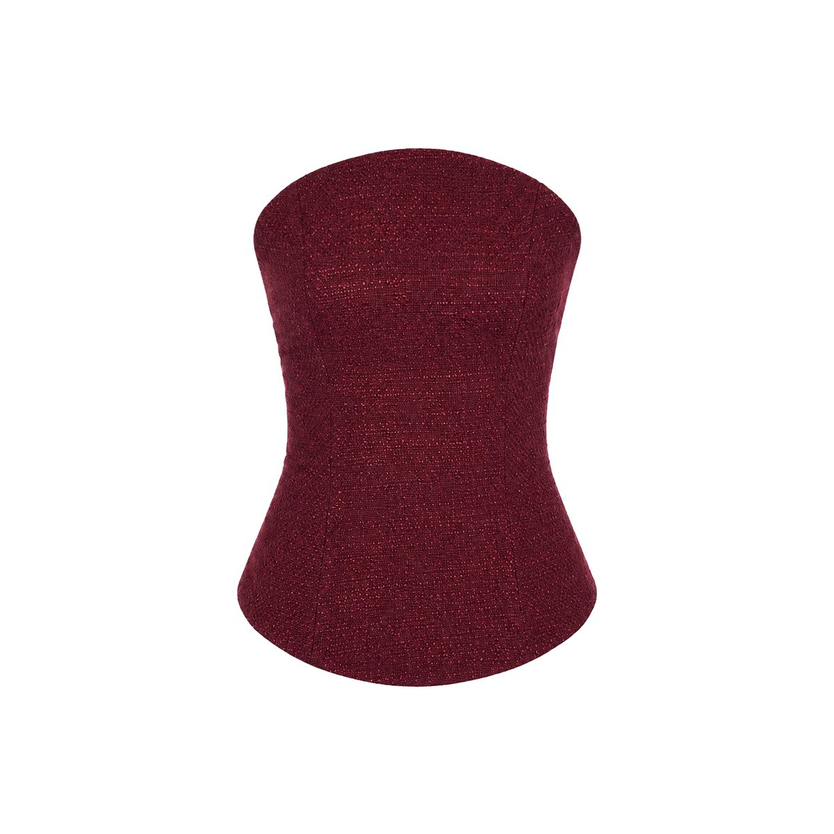 Top style corset sans manches femme bourdeaux, THE-ARE