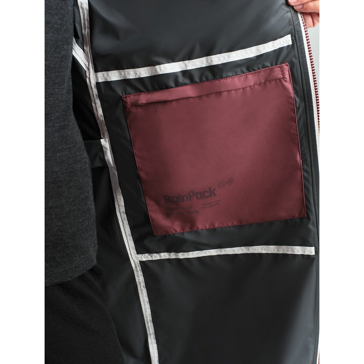 UV-Control® Compactable Waterproof Parka burgundy, AIGLE