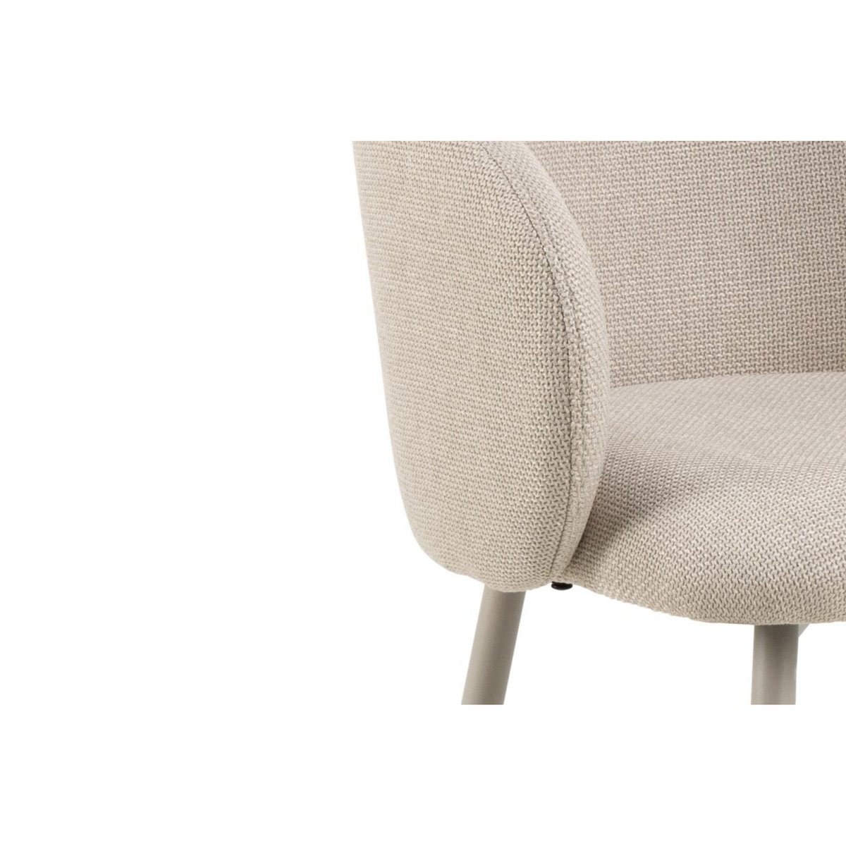 Tabourets de bar avec accoudoirs en tissu beige (lot de 2) - BLAIR beige, HELLIN, DEPUIS 1862