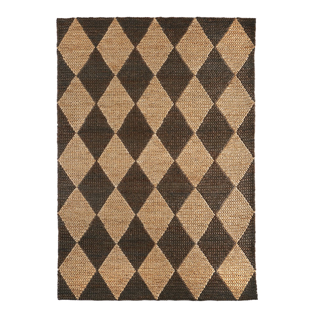 Jute Diamond Rug brown , ORIGIN