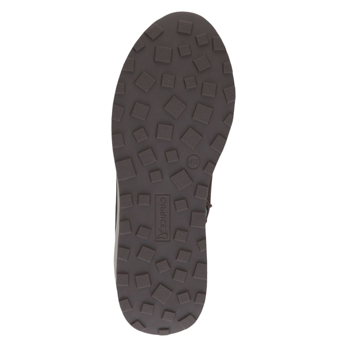 Basket en cuir marron foncé combiné, CAPRICE