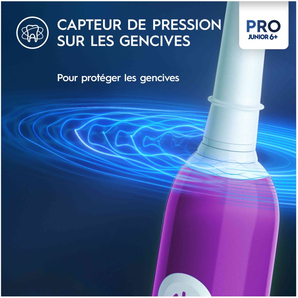 Brosse à dents électrique Pro 1 Junior Violette couleur unique, ORAL B