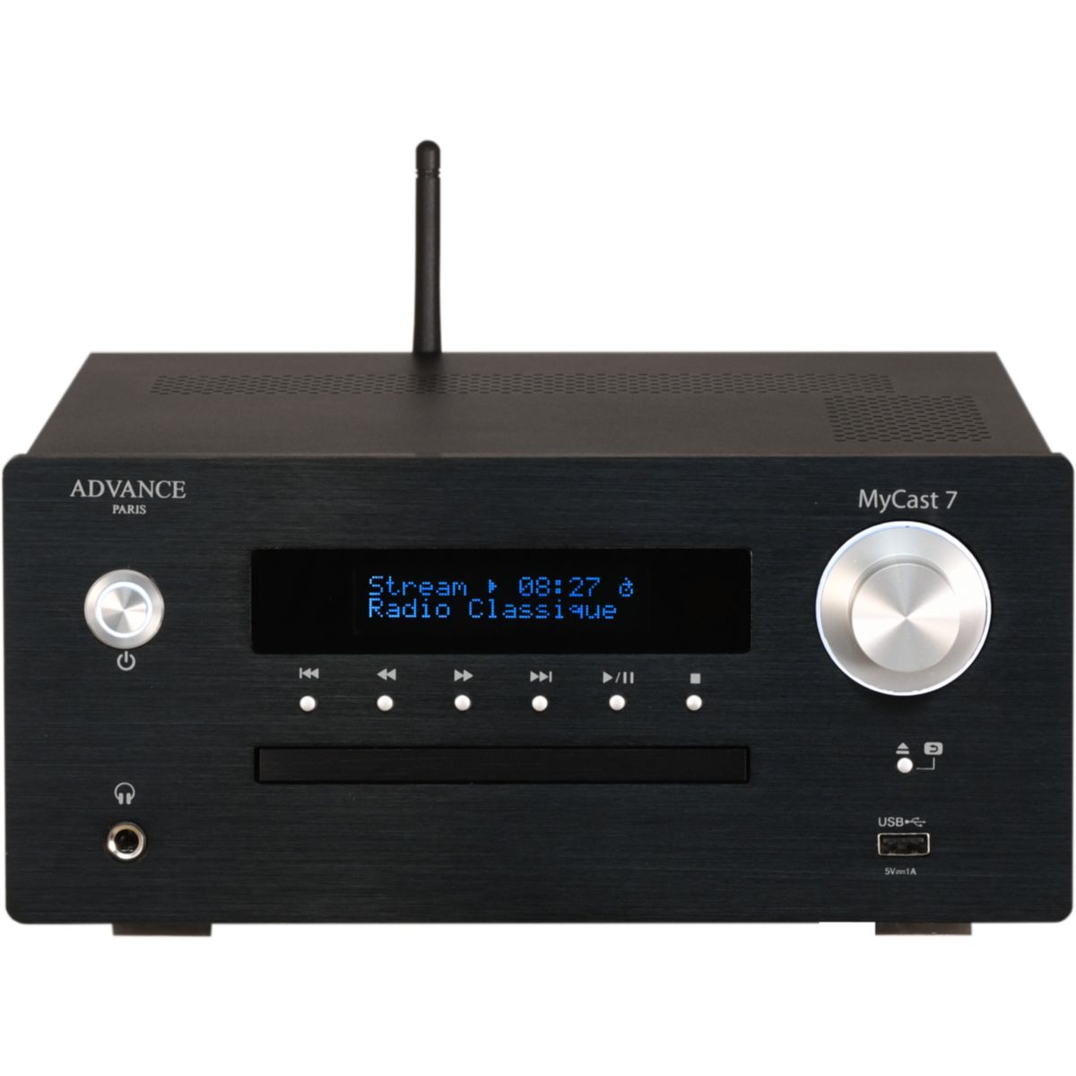 Amplificateur HiFi Mycast 7 DAB+ CD noir, ADVANCE