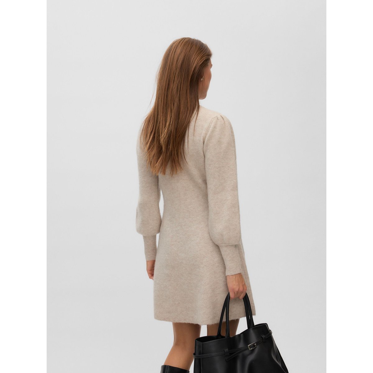 Robe En Maille pumice stone 1, VERO MODA