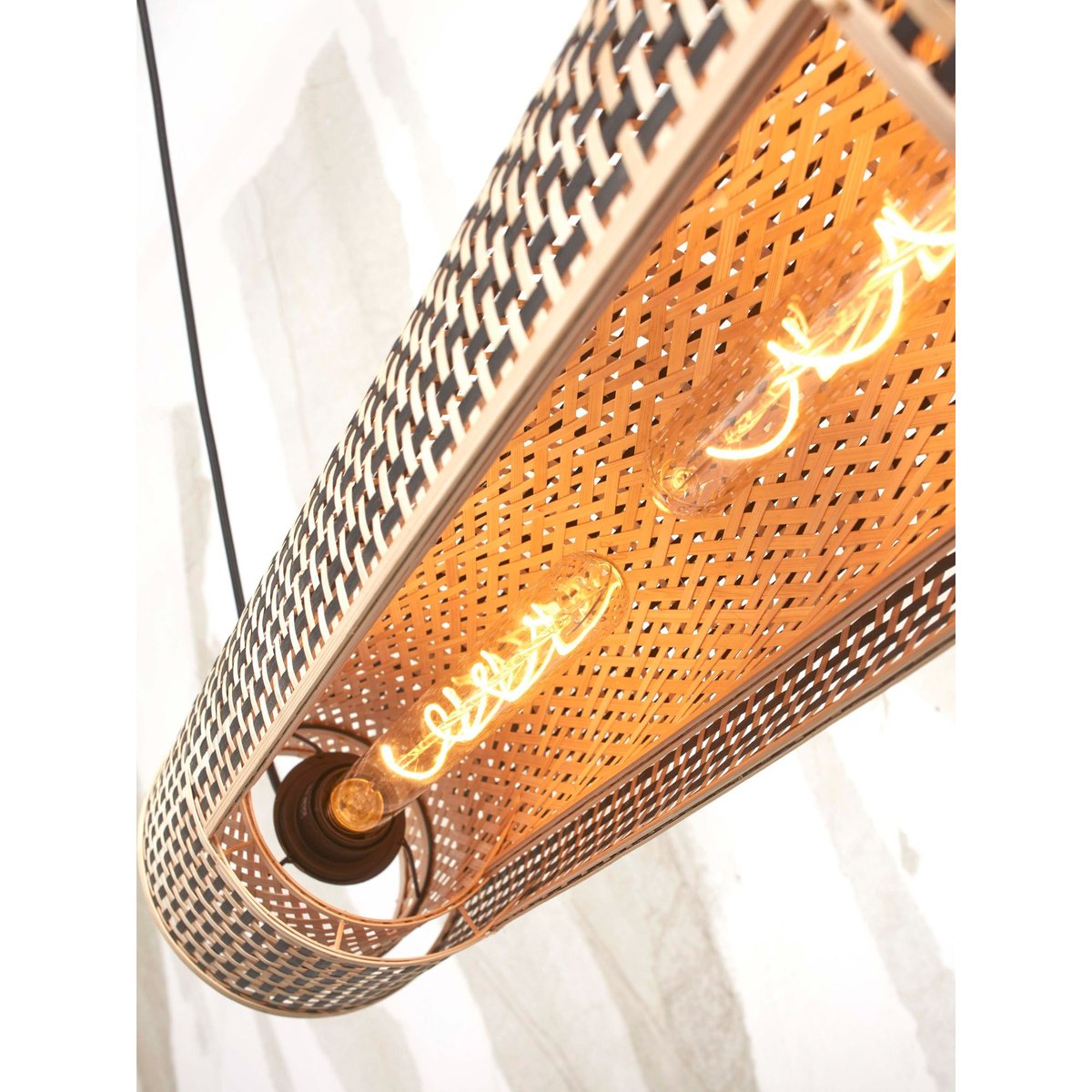 Lampe Suspendue Bambou BHUTAN marron, GOOD & MOJO