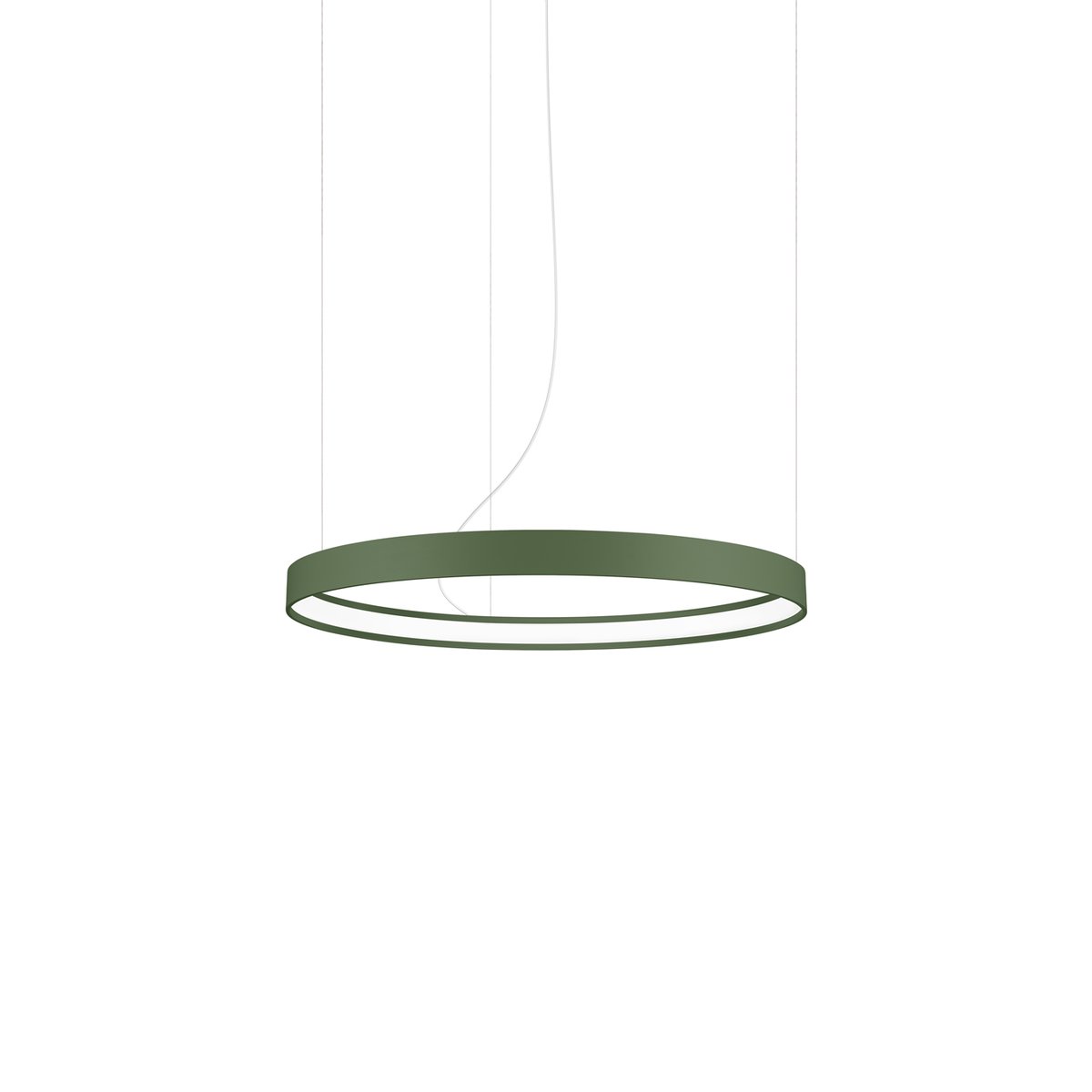 Lustre Aluminium Vert Olive LED 1 Rio vert olive, EDEN