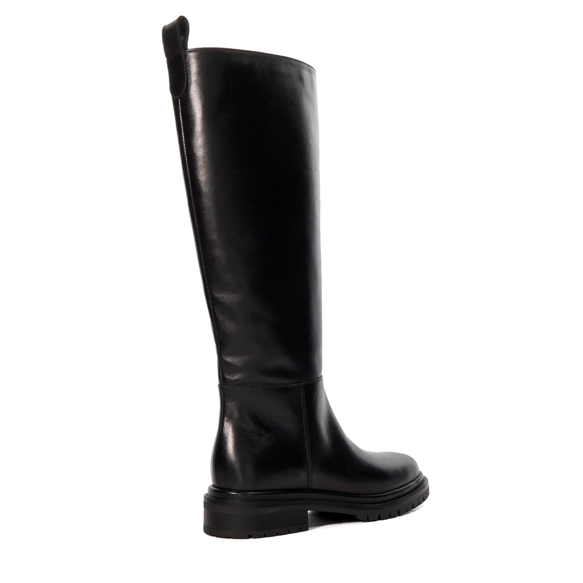 Bottes au genou en cuir épaisses - TILINGS black-leather, DUNE LONDON