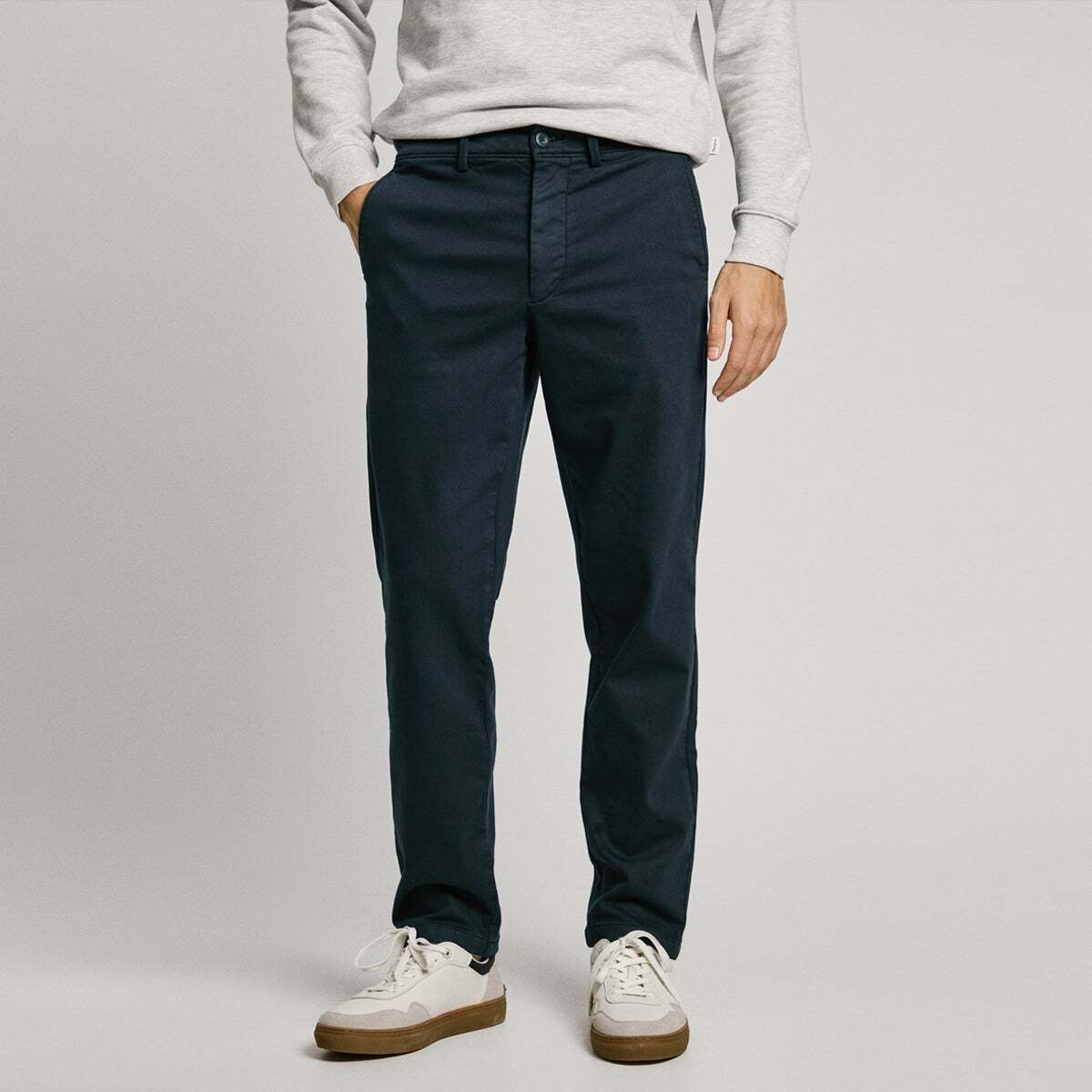 Pantalon Chino Coupe Slim bleu dulwich, PEPE JEANS