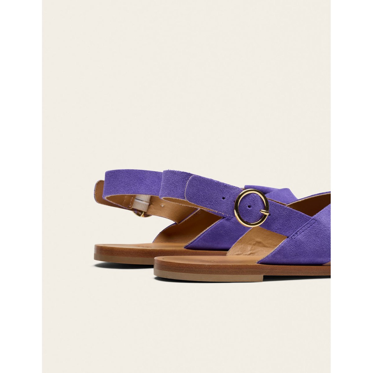 Sandales PALOMA suède violet, ODAJE