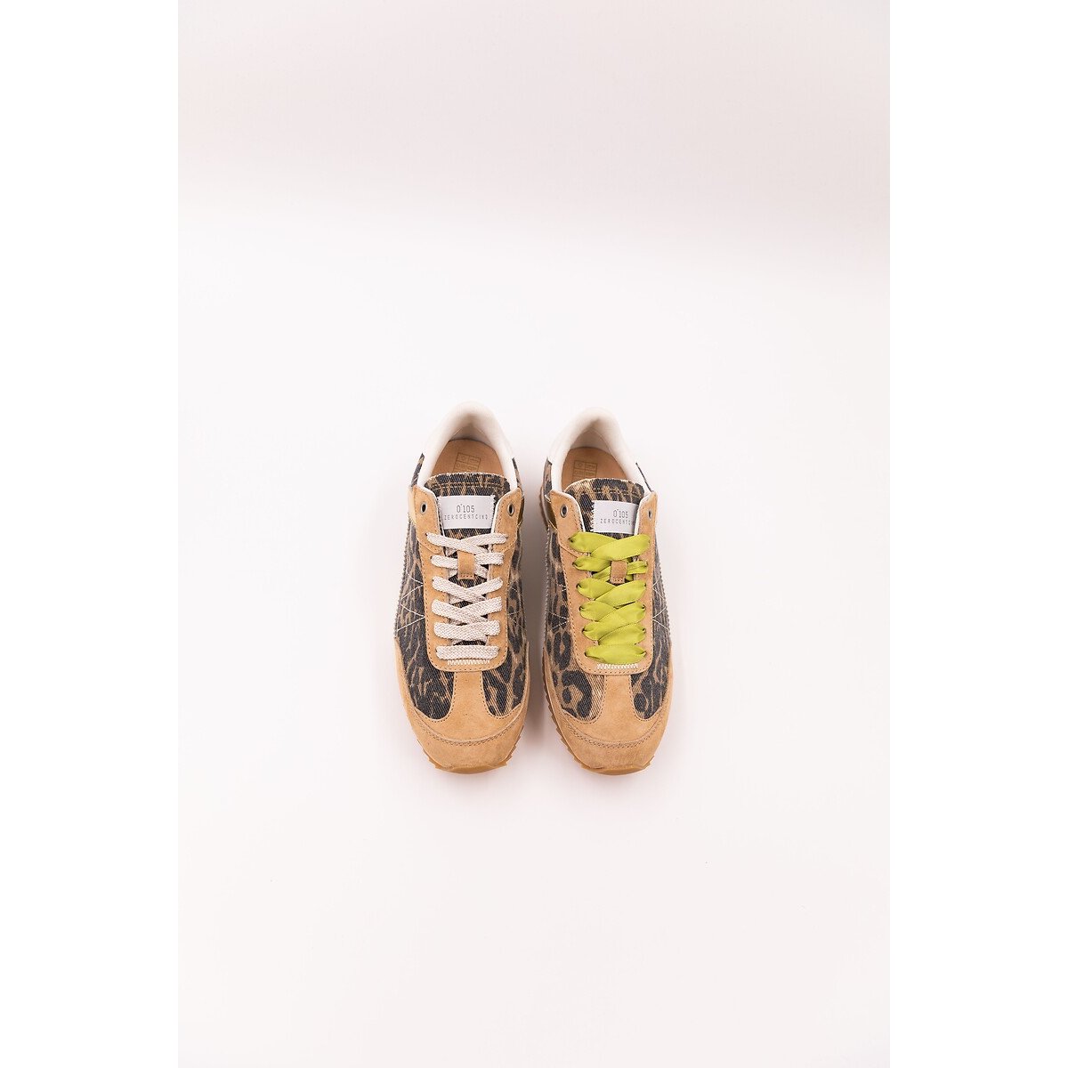 Scarpe da ginnastica in materiale misto Lina leopardata, 0-105