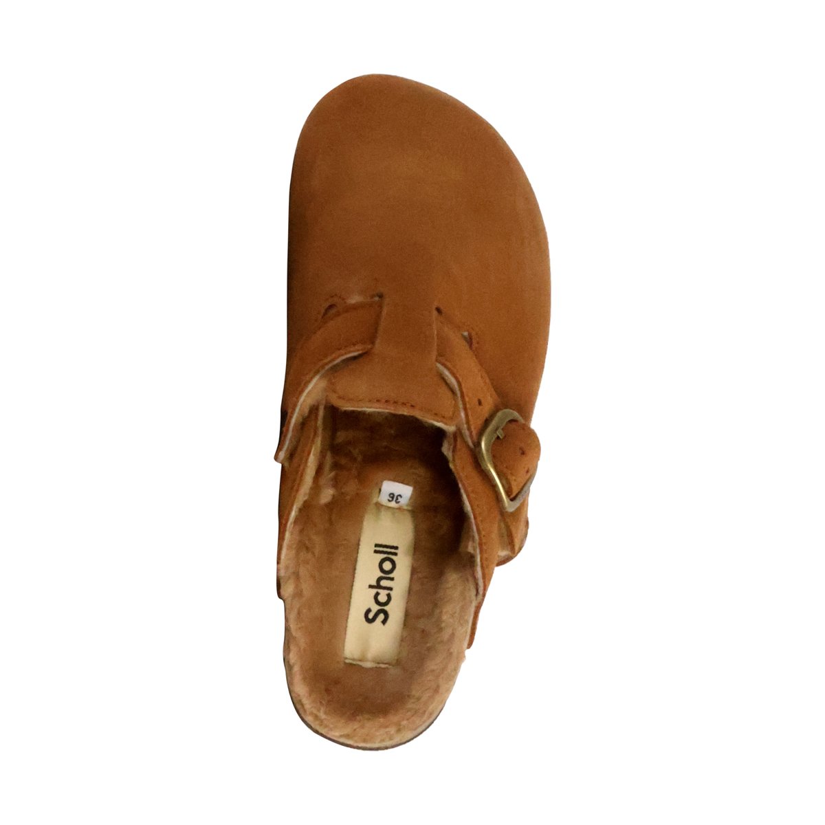 Mules Cuir Fae New F cognac, SCHOLL