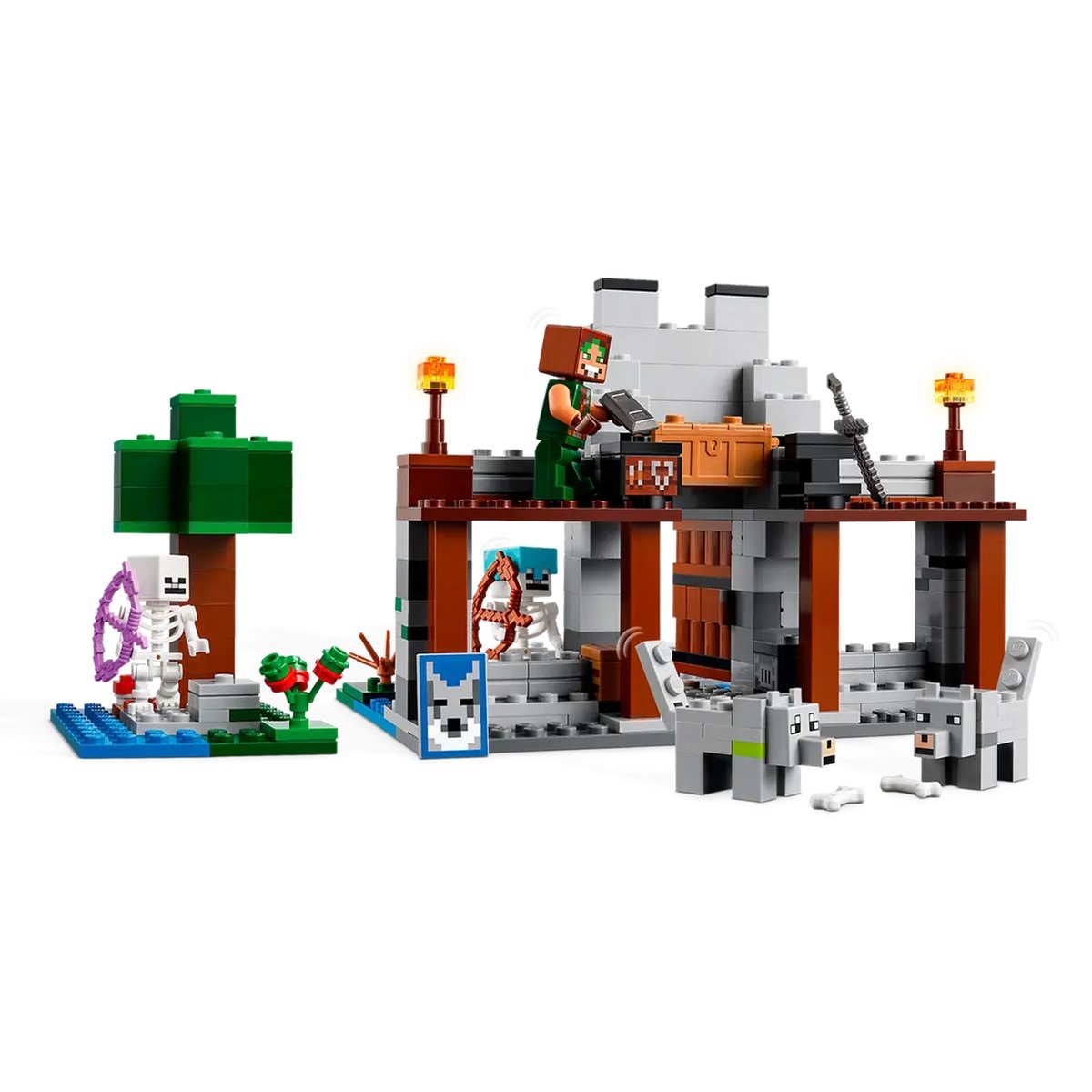 Minecraft La forteresse du loup multicolore, LEGO
