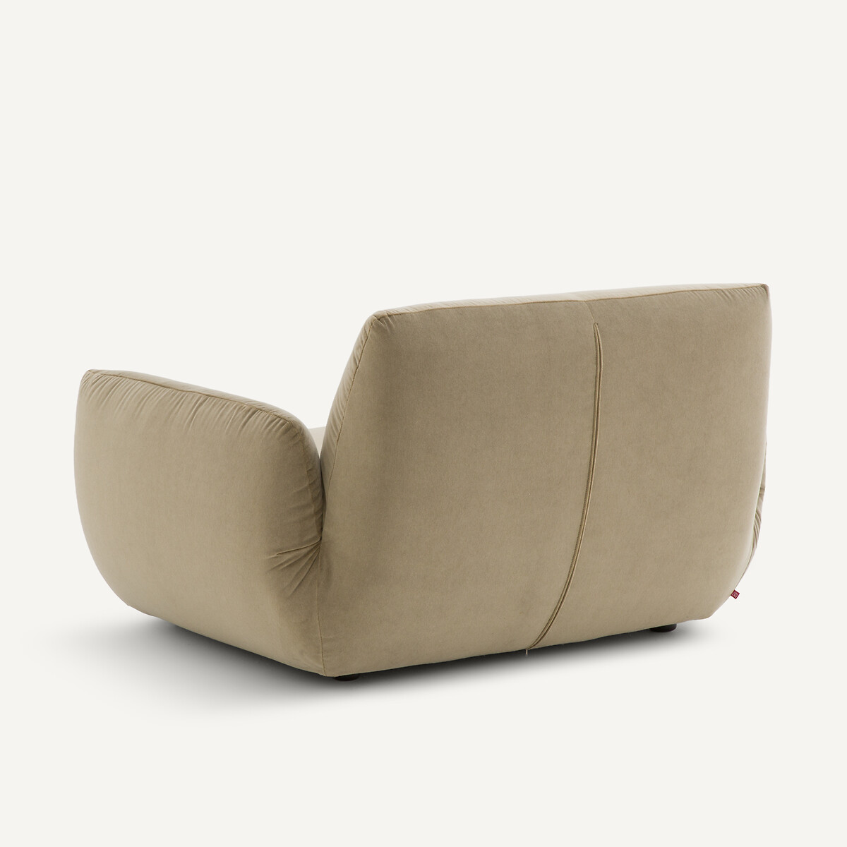 Fauteuil en velours stonewashed, SPOGANO gris shiitaké, AM.PM