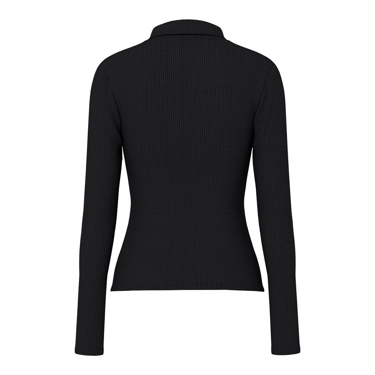Polo À Manches Longues noir - black, PIECES