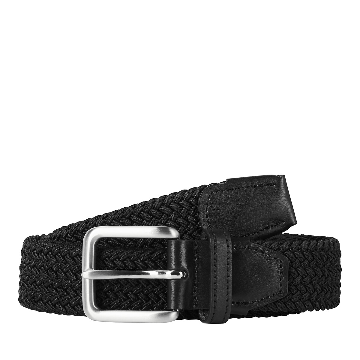 Ceinture JACSPRING WOVEN BELT NOOS noir, JACK & JONES