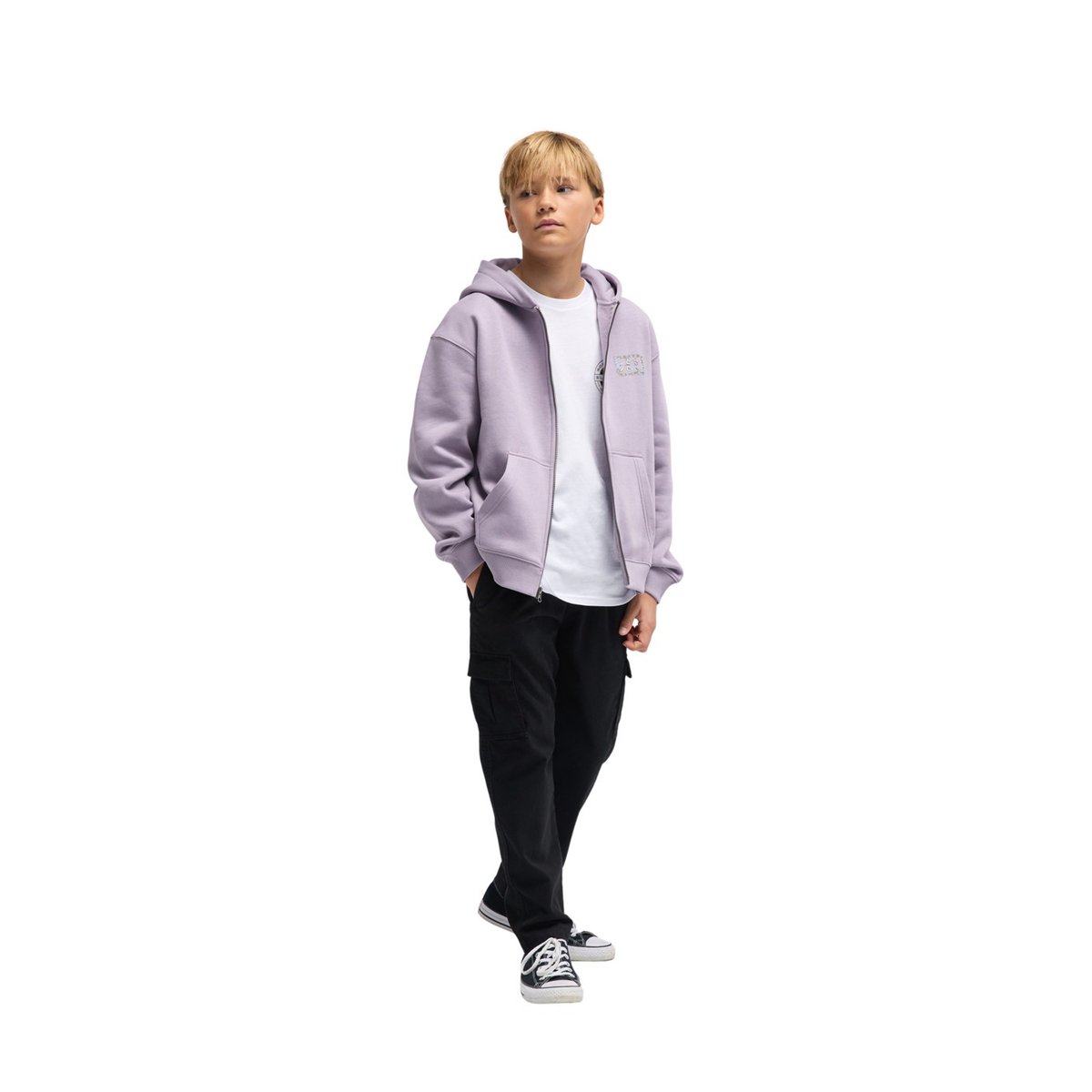 Sweat capuche zippé FOUNDATION violet purple ash, BILLABONG