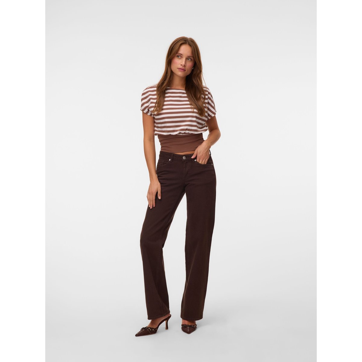 Top cocoa brown, VERO MODA