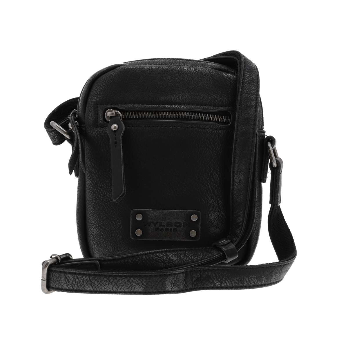 Sacoche cuir noir, WYLSON