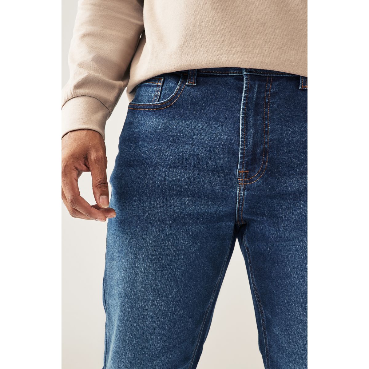 Jean motionflex bleu, NEXT