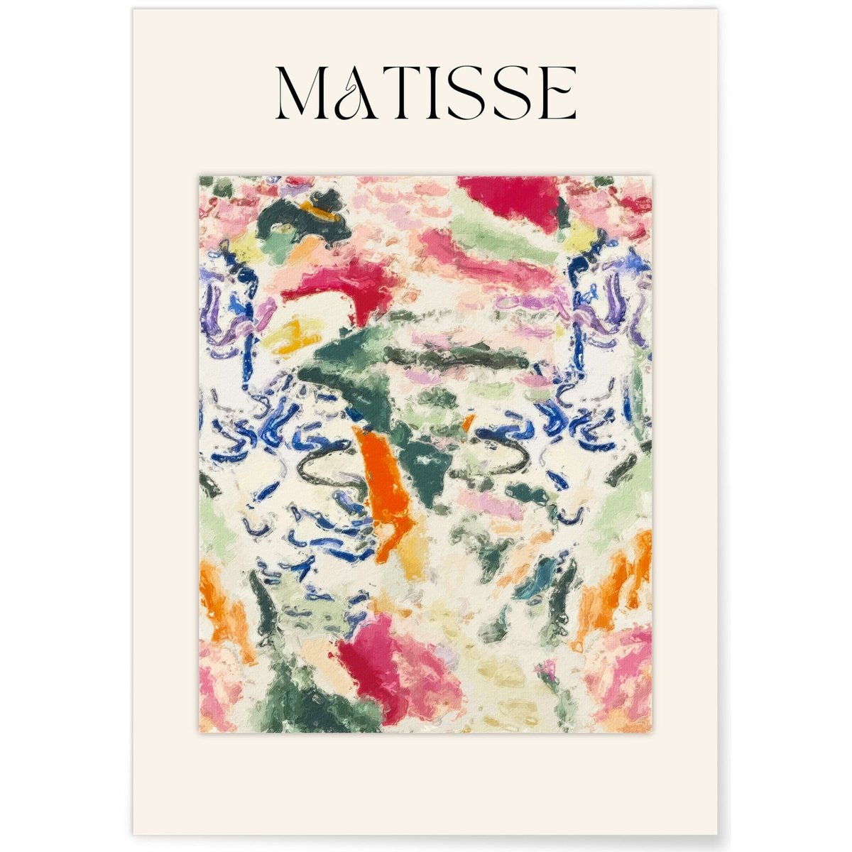 Affiche Matisse - Explosion de Couleurs blanc, L'AFFICHERIE