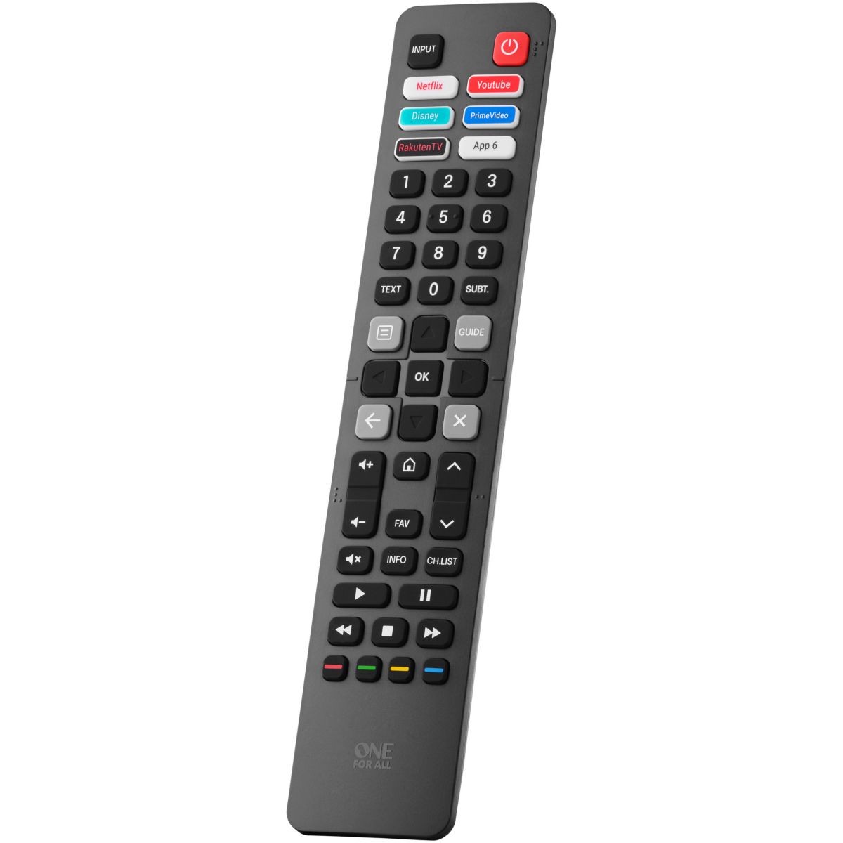 Télécommande de remplacement TV Hisense couleur unique, ONE FOR ALL