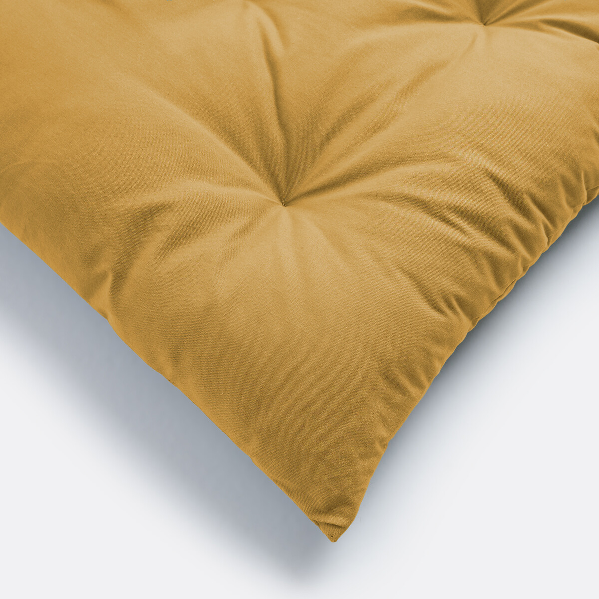 Grondmatras in recycled katoen 190 cm, Scenario okergeel, LA REDOUTE INTERIEURS
