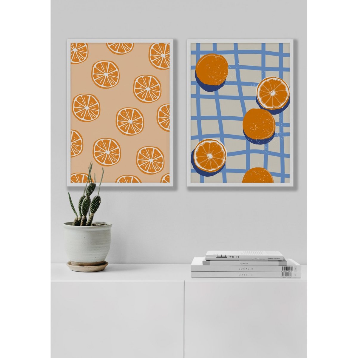 Affiche Les Oranges blanc, L'AFFICHERIE
