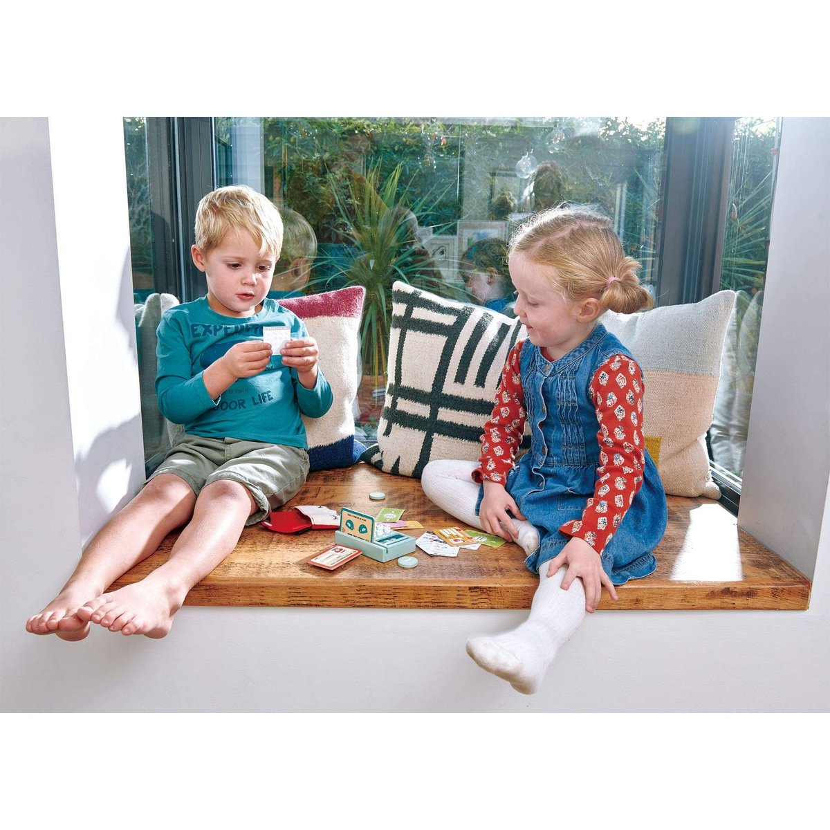 Jeu d'argent factice vert, rouge, rose, TENDER LEAF TOYS