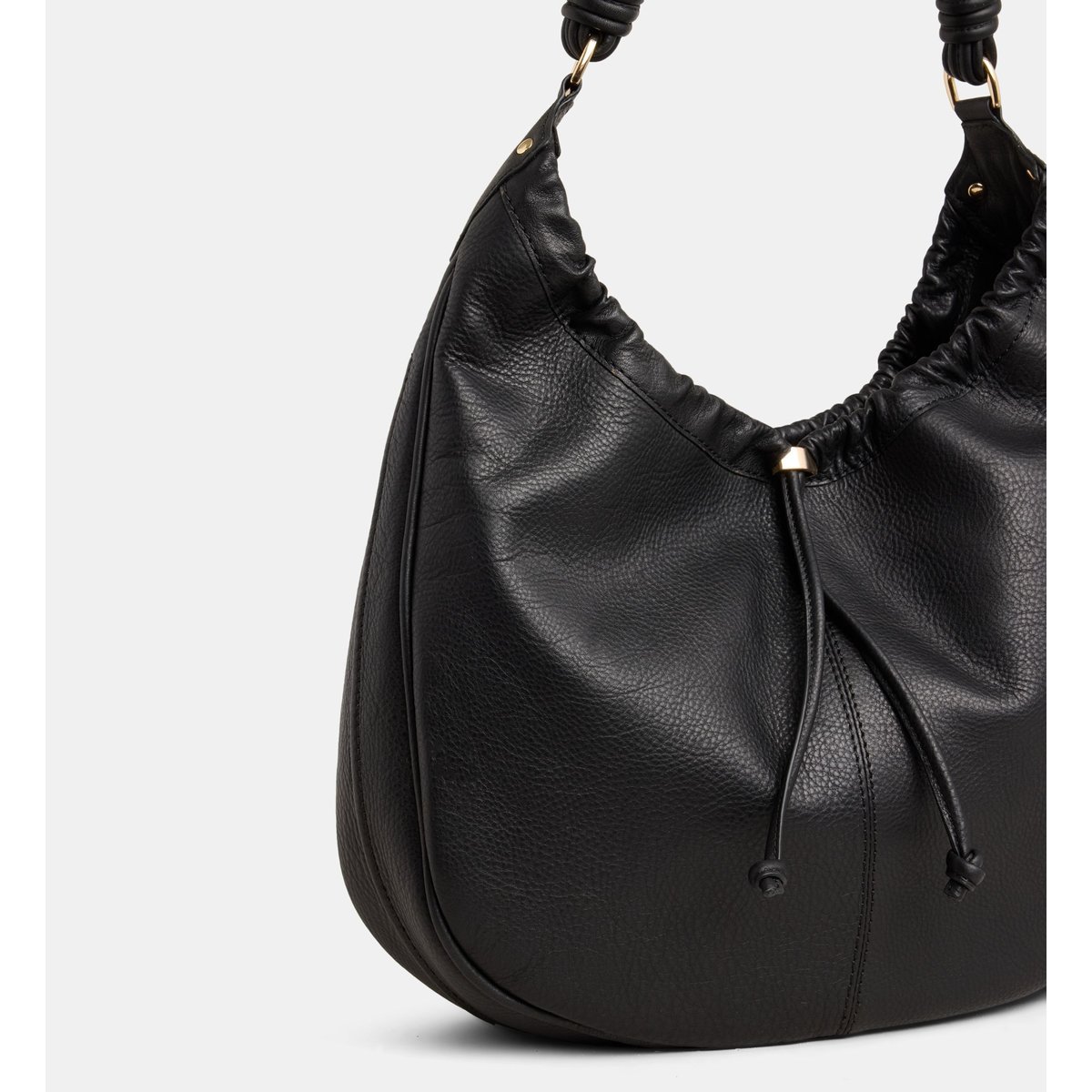 Sac à main inaya cuir noir, GALERIES LAFAYETTE