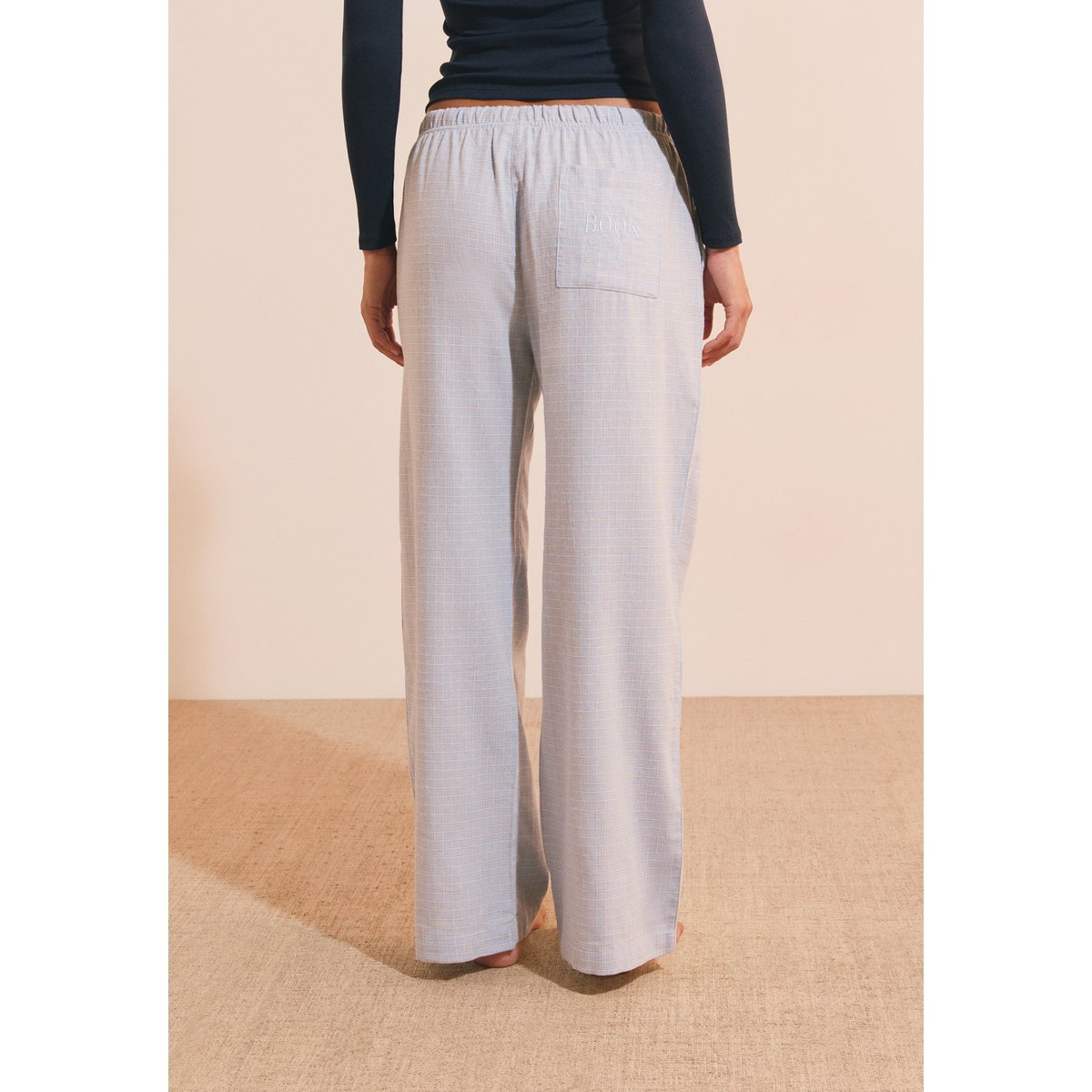 Pantalon de pyjama à carreaux en coton RAISA bleu, ETAM