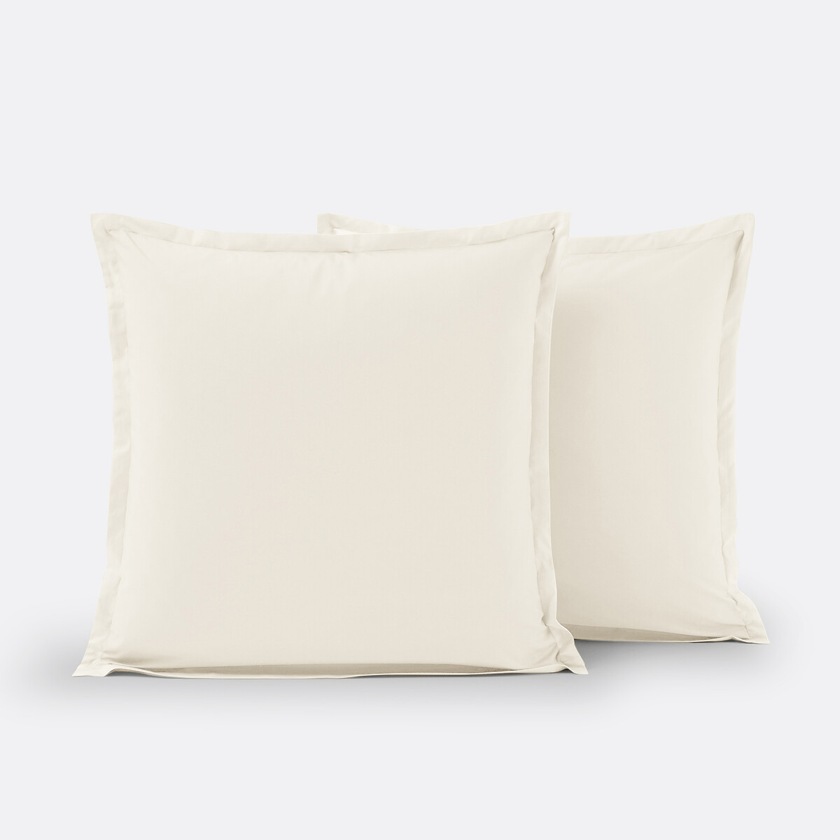 Taie d'oreiller en percale de coton, 80 fils, Scenario ecru, LA REDOUTE INTERIEURS