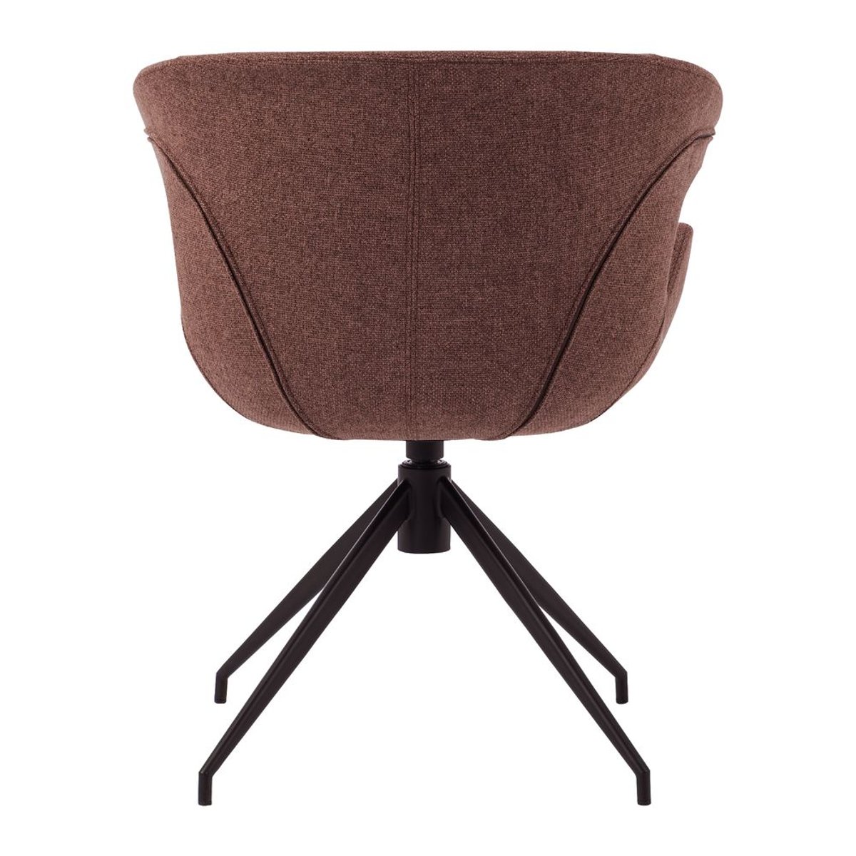 Chaise repas accoudoir tissu rouge rouge lie de vin, ZAGO