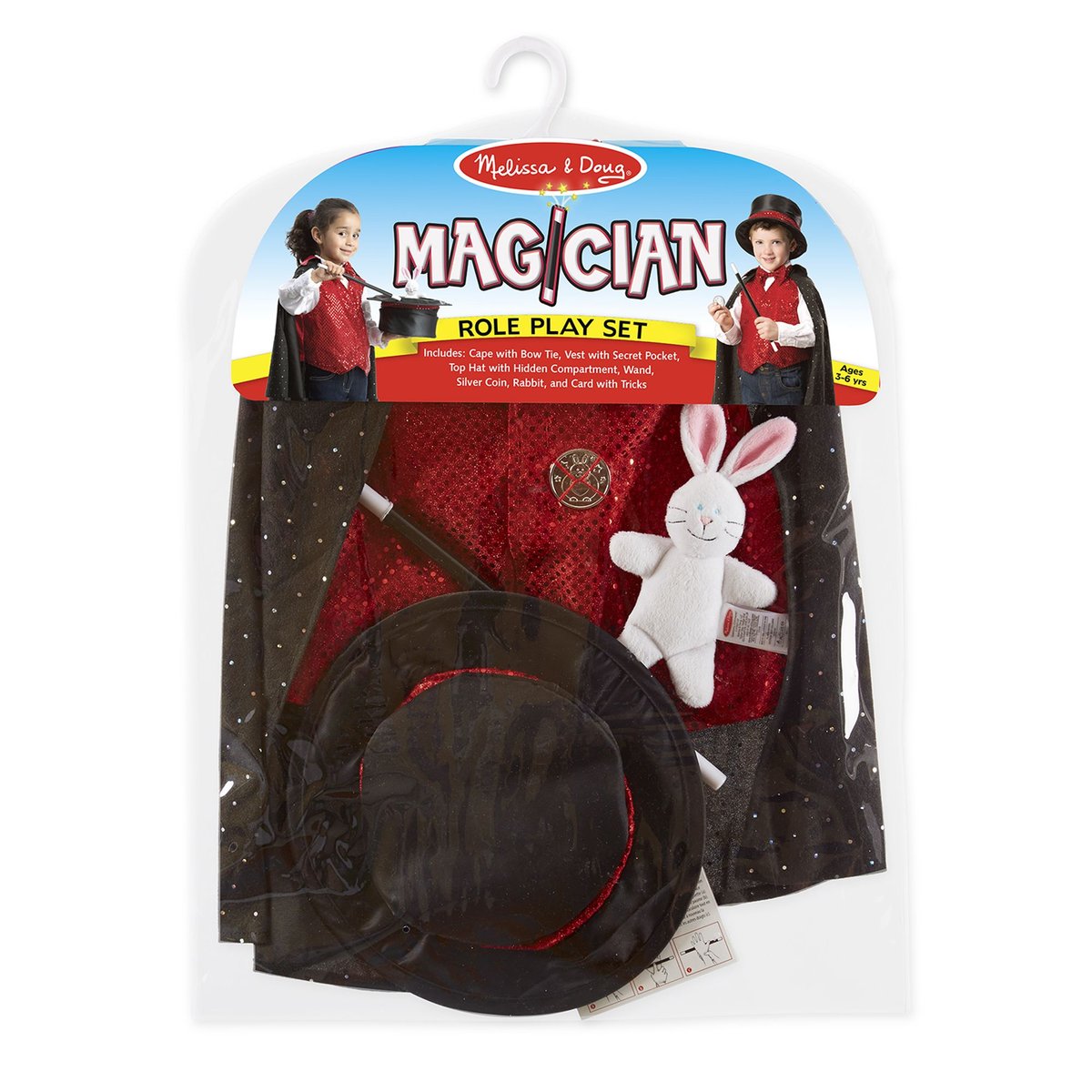 Déguisement de magicien noir, MELISSA & DOUG