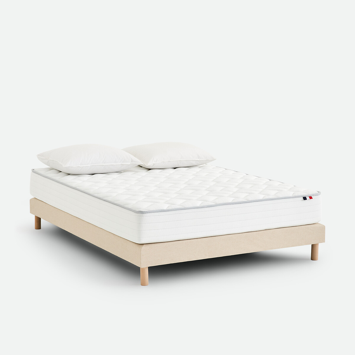 Ensemble matelas 406 ressorts, soutien ferme, accueil équilibré et sommier ecru, LA REDOUTE INTERIEURS