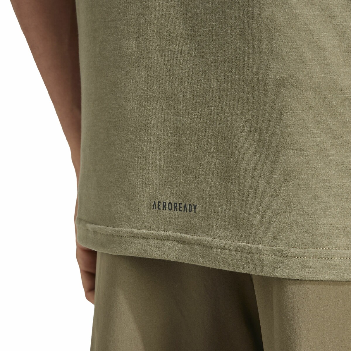 T-shirt da allenamento a maniche corte verde oliva, adidas Performance