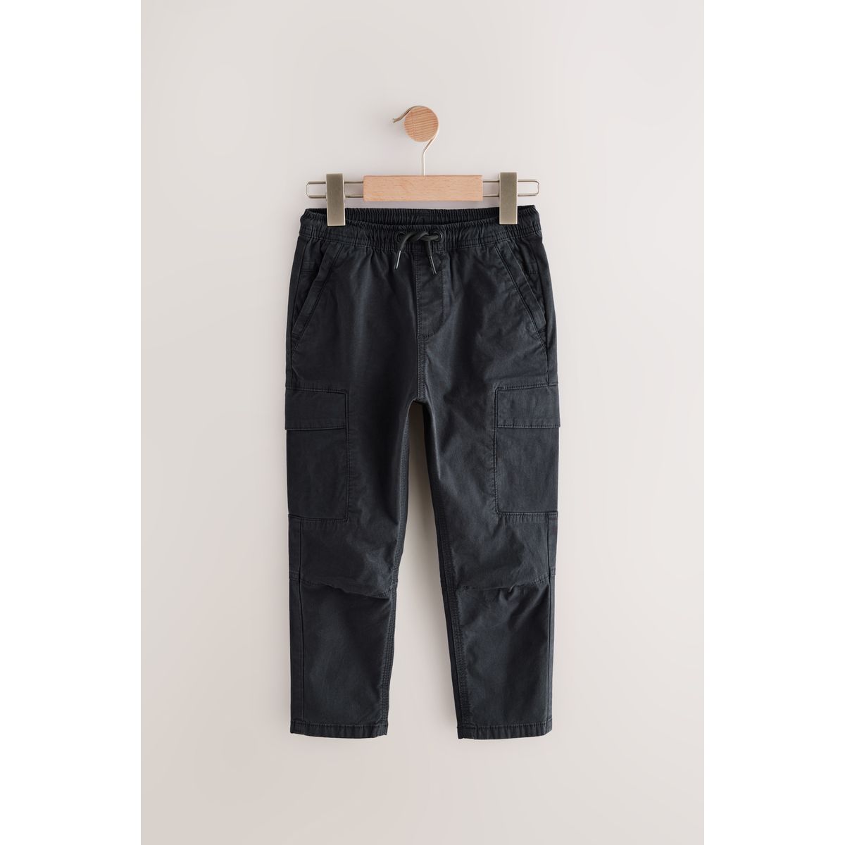 Pantalon cargo large fuselé noir, NEXT