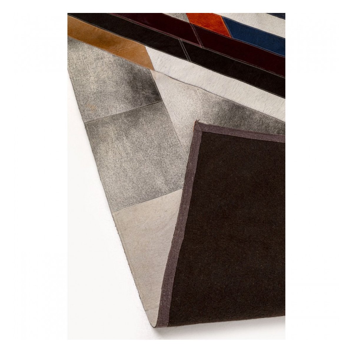 Tapis en cuir, EAGLE EYE multicolore, KARE DESIGN