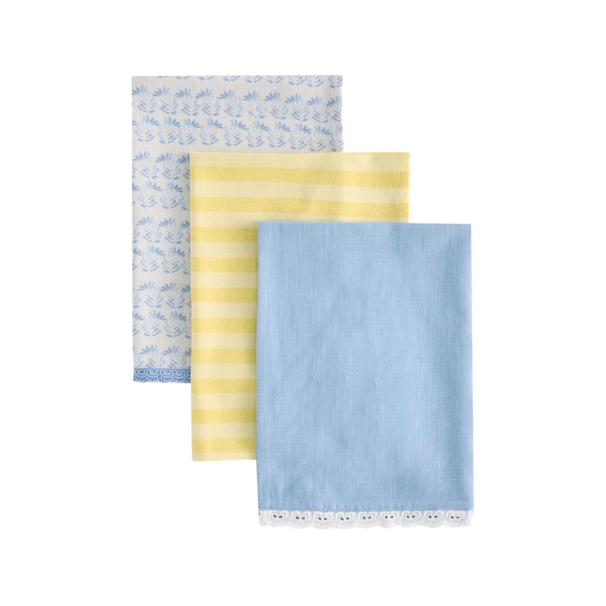 Torchon alice, lot de 3 bleu, NEXT