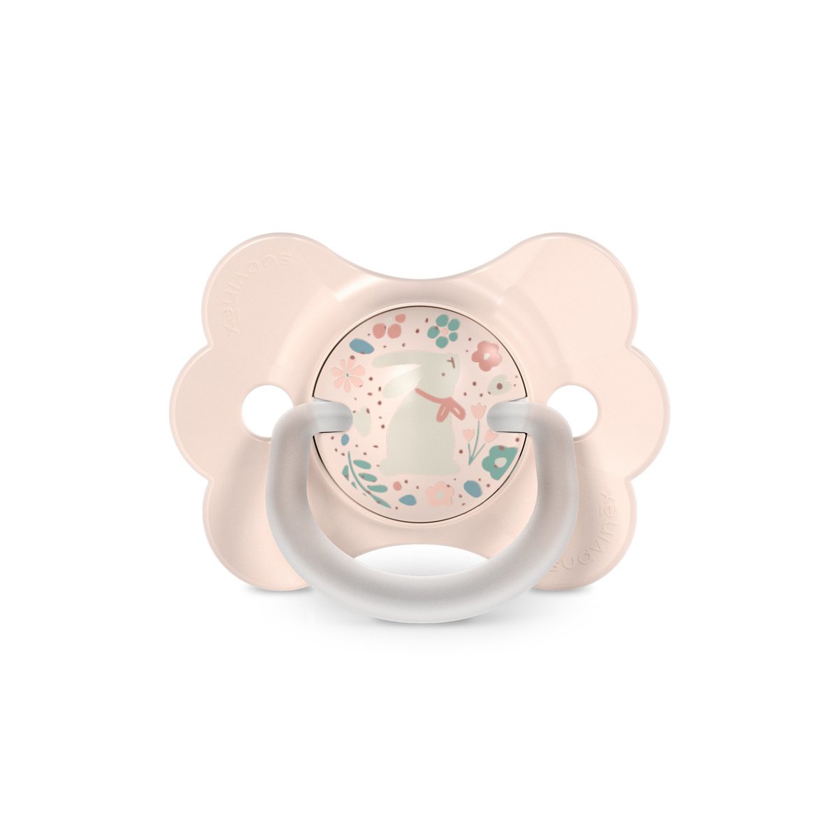 Sucette silicone Butterfly SX Pro 0/6M WONDERLAND lapin rose, SUAVINEX