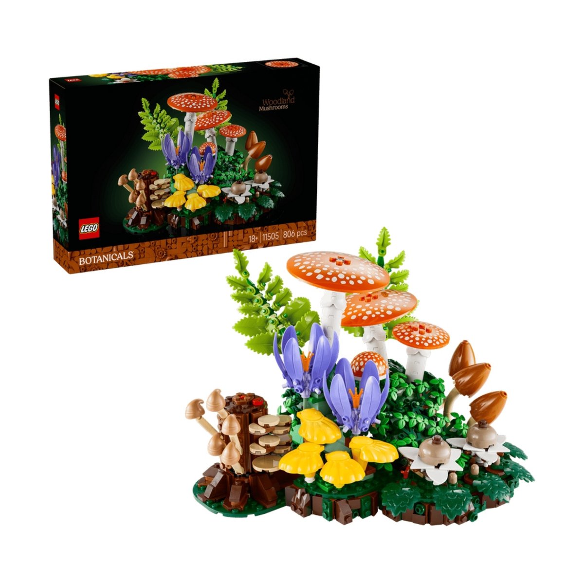 Botanicals Les champignons des bois multicolore, LEGO